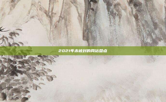 2021年未被封的网站盘点