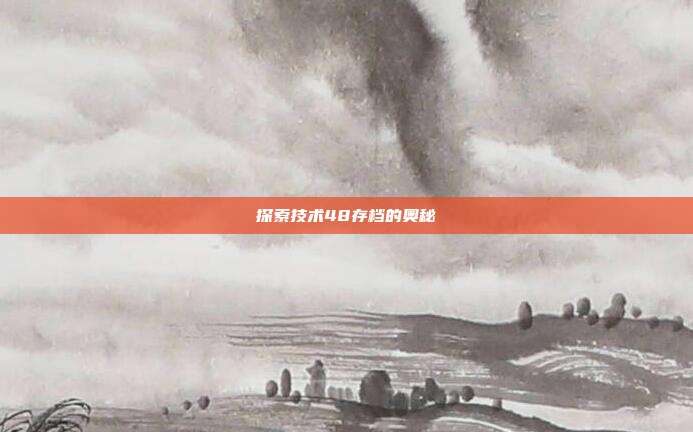 探索技术48存档的奥秘