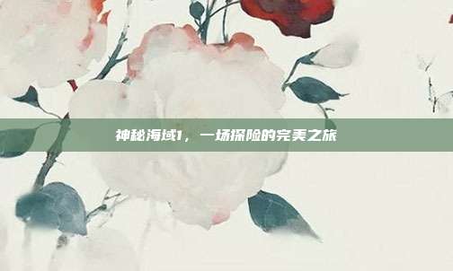 神秘海域1,一场探险的完美之旅