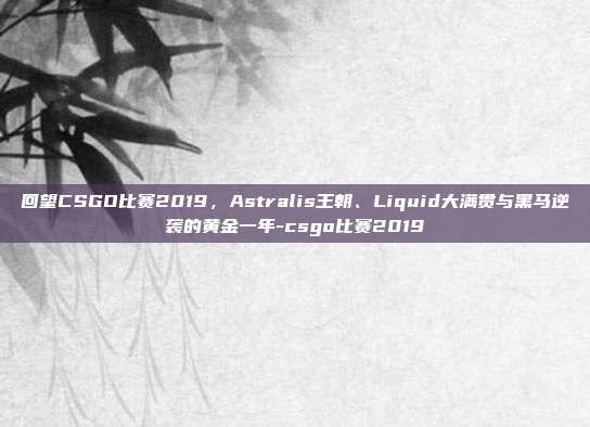回望CSGO比赛2019,Astralis王朝、Liquid大满贯与黑马逆袭的黄金一年-csgo比赛2019