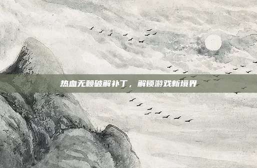 热血无赖破解补丁,解锁游戏新境界