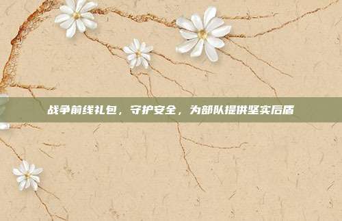 战争前线礼包,守护安全,为部队提供坚实后盾