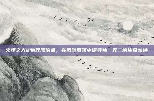 火炬之光2物理漂泊者,在风驰雨骤中探寻独一无二的生命轨迹