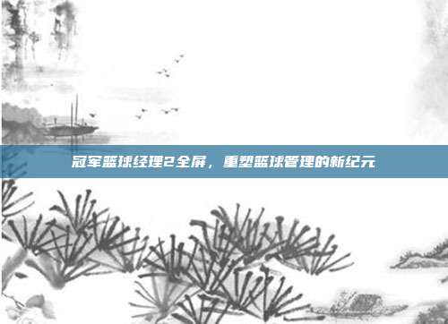 冠军篮球经理2全屏,重塑篮球管理的新纪元
