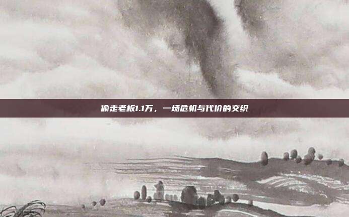 偷走老板1.1万，一场危机与代价的交织