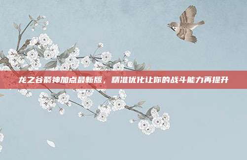龙之谷箭神加点最新版,精准优化让你的战斗能力再提升