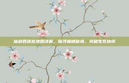 仙剑四迷宫地图详解，探寻巅峰秘境，突破生死抉择