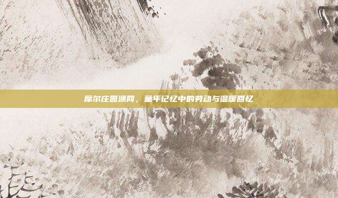 摩尔庄园渔网，童年记忆中的劳动与温暖回忆