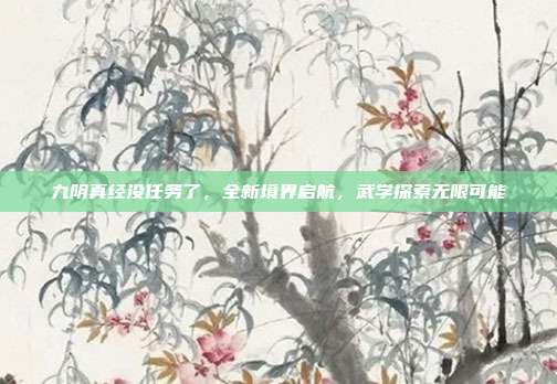 九阴真经没任务了,全新境界启航,武学探索无限可能