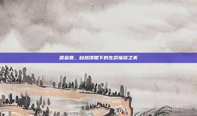露金鲁，自然馈赠下的生命璀璨之美