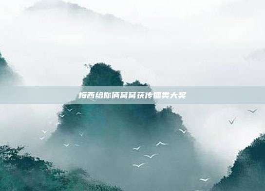 梅西给你俩窝窝获传播类大奖