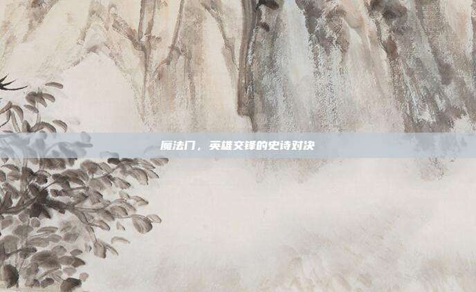 魔法门，英雄交锋的史诗对决