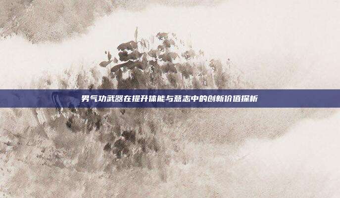 男气功武器在提升体能与意志中的创新价值探析