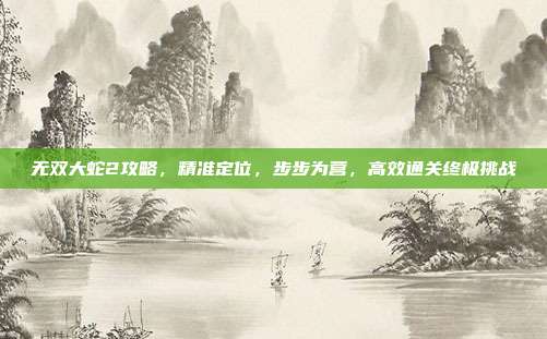 无双大蛇2攻略,精准定位,步步为营,高效通关终极挑战