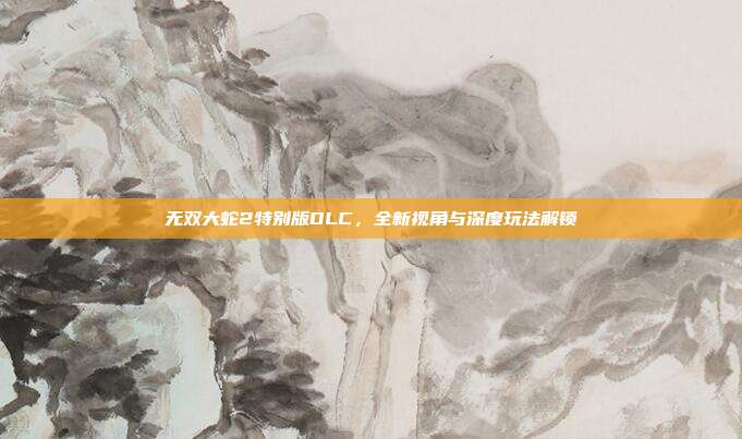 无双大蛇2特别版DLC,全新视角与深度玩法解锁
