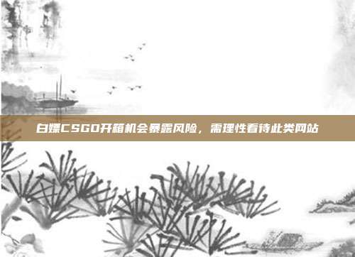 白嫖CSGO开箱机会暴露风险,需理性看待此类网站