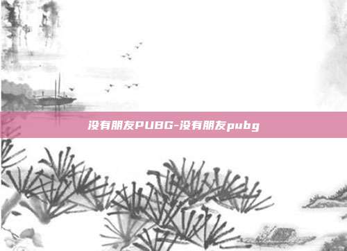 没有朋友PUBG-没有朋友pubg