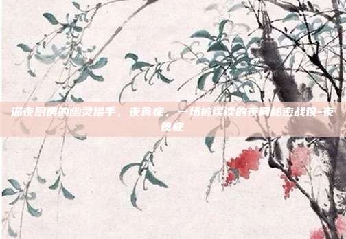 深夜厨房的幽灵猎手，夜食症，一场被误读的夜间秘密战役-夜食症