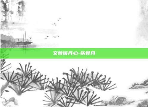 文骨铸丹心-铁骨丹