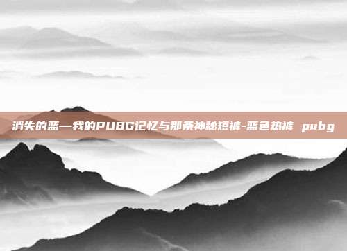 消失的蓝—我的PUBG记忆与那条神秘短裤-蓝色热裤 pubg