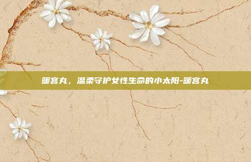 暖宫丸，温柔守护女性生命的小太阳-暖宫丸