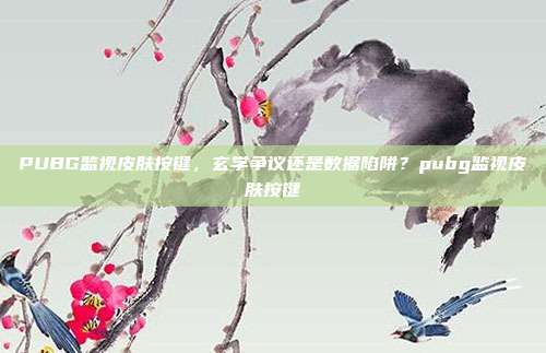 PUBG监视皮肤按键,玄学争议还是数据陷阱?pubg监视皮肤按键