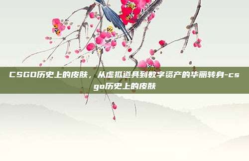 CSGO历史上的皮肤，从虚拟道具到数字资产的华丽转身-csgo历史上的皮肤