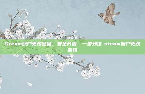 Steam账户更改密码，安全升级，一步到位-steam账户更改密码
