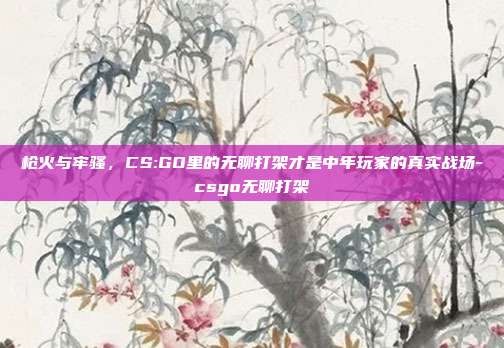 枪火与牢骚，CS:GO里的无聊打架才是中年玩家的真实战场-csgo无聊打架