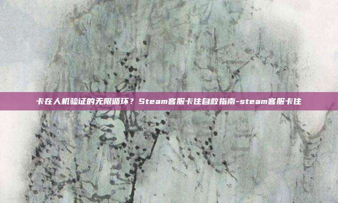 卡在人机验证的无限循环？Steam客服卡住自救指南-steam客服卡住