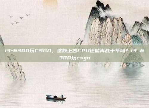 i3-6300玩CSGO,这颗上古CPU还能再战十年吗?i3 6300玩csgo