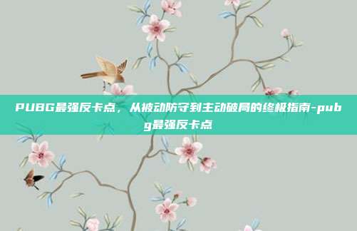 PUBG最强反卡点,从被动防守到主动破局的终极指南-pubg最强反卡点