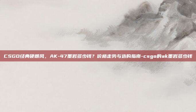CSGO经典硬朗风,AK-47墨岩多少钱?价格走势与选购指南-csgo的ak墨岩多少钱
