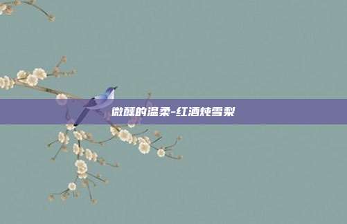 微醺的温柔-红酒炖雪梨