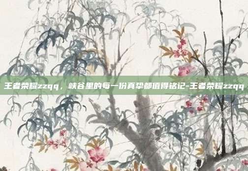 王者荣耀zzqq,峡谷里的每一份真挚都值得铭记-王者荣耀zzqq