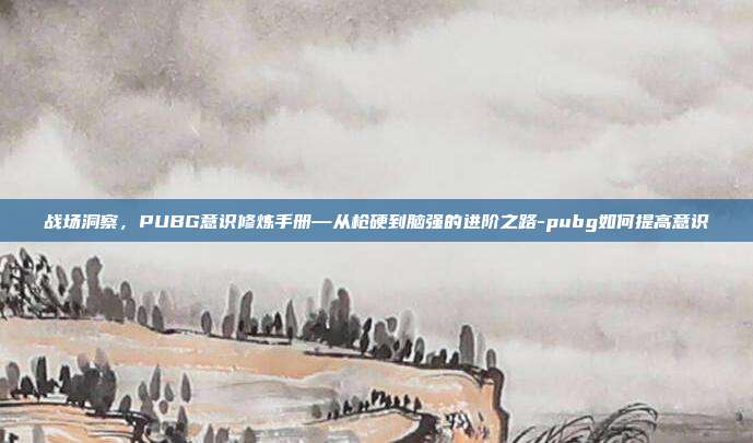 战场洞察,PUBG意识修炼手册—从枪硬到脑强的进阶之路-pubg如何提高意识