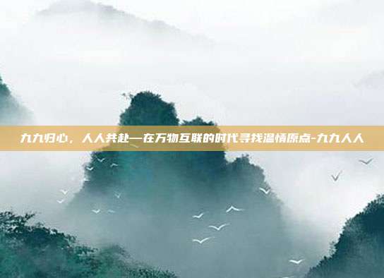 九九归心,人人共赴—在万物互联的时代寻找温情原点-九九人人