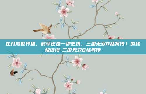 在开放世界里,割草也是一种艺术,三国无双8猛将传〉的终极浪漫-三国无双8猛将传