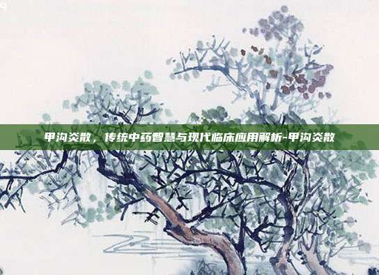 甲沟炎散,传统中药智慧与现代临床应用解析-甲沟炎散