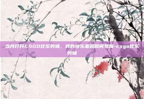 当我打开CSGO欢乐剪辑,我的快乐基因瞬间觉醒-csgo欢乐剪辑