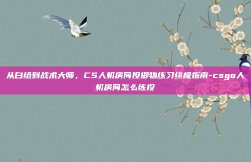 从白给到战术大师,CS人机房间投掷物练习终极指南-csgo人机房间怎么练投