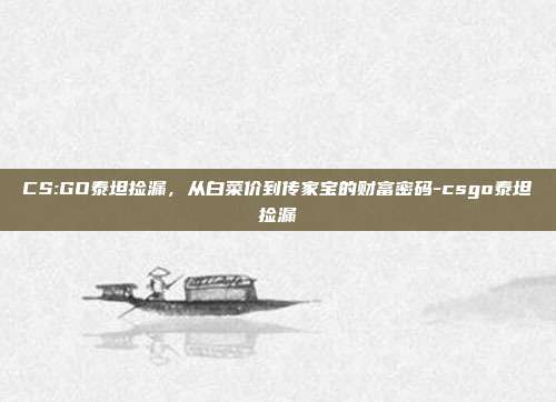 CS:GO泰坦捡漏,从白菜价到传家宝的财富密码-csgo泰坦捡漏