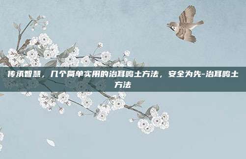 传承智慧,几个简单实用的治耳鸣土方法,安全为先-治耳鸣土方法