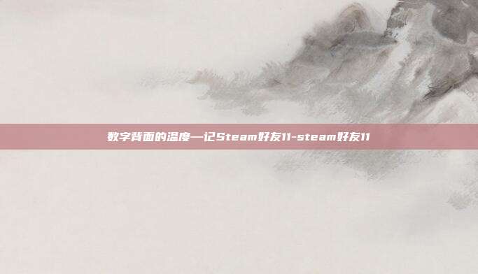 数字背面的温度—记Steam好友11-steam好友11