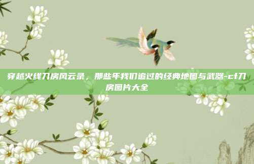 穿越火线刀房风云录,那些年我们追过的经典地图与武器-cf刀房图片大全