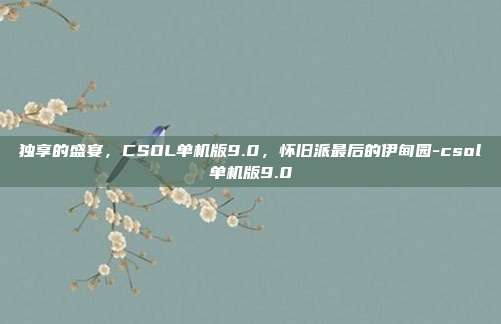 独享的盛宴,CSOL单机版9.0,怀旧派最后的伊甸园-csol单机版9.0
