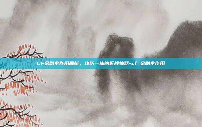 CF金刚伞作用解析,攻防一体的近战神器-cf 金刚伞作用