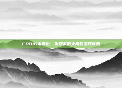 COD16电竞包,为玩家带来极致游戏体验