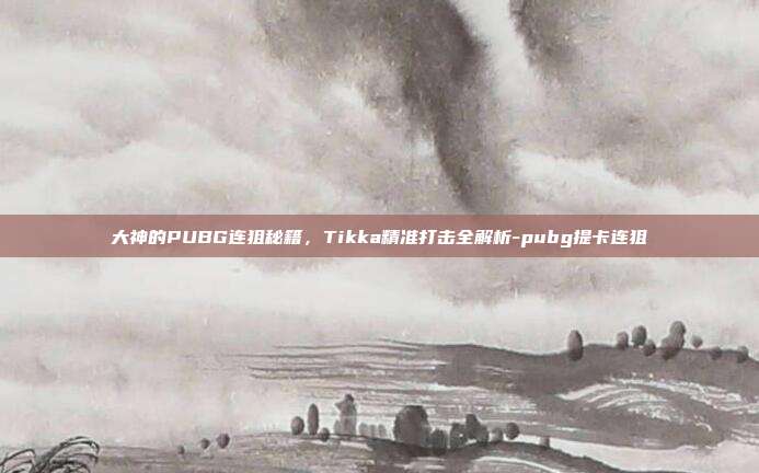 大神的PUBG连狙秘籍,Tikka精准打击全解析-pubg提卡连狙