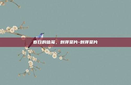 春日的信笺，刺芽菜片-刺芽菜片